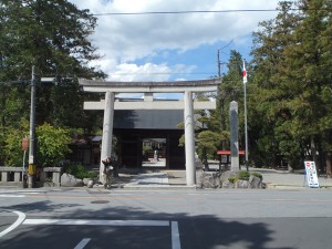 山梨　一宮浅間神社の入り口