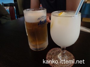 ビールとジュース