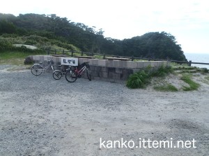 泊海水浴場の駐輪場