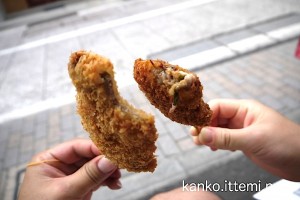 レバーかつと梅しそ