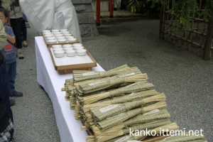 御神酒と「粽（ちまき）」