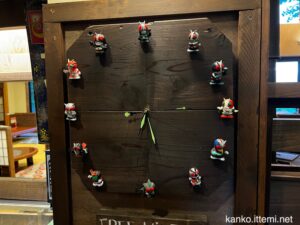 戸隠神告げ温泉湯行館 仮面ライダー時計